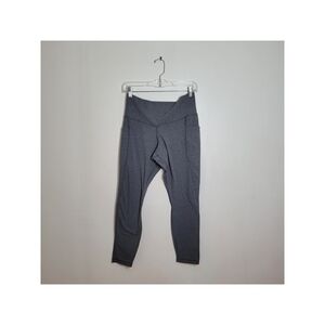 Members Mark Womens Athletic Charcoal High Rise Ankle Leggings Size Large